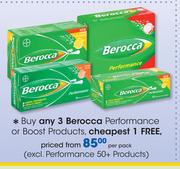 Berocca Performance Or Boost Products(Excl.Performance 50+ Products)-Per Pack