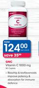 GNC Vitamin C 1000 mg 90 Caplets-Per Pack