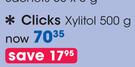 Clicks Xylitol-500gm