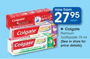 Colgate Premium Toothpaste-75ml Each