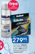 Gillette 8-Pack Mach3 Blades 