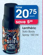 Lentheric Solo Body Spray-150ml