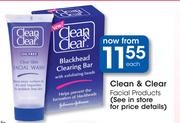 Clean & Clear Facial Products-Each