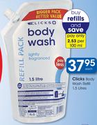 Clicks Body Wash Refill-1.5L