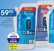 Rescue Body Wash Men's 3-In-1 Or Rescue Shower Gel-1L Each