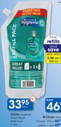 Clicks Hygiene Hand Wash Refill Pack-1L