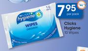 Clicks Hygiene Wipes-10's Per Pack