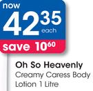 Oh So Heavenly Creamy Caress Body Lotion-1L