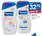 Sanex Shower Gel - 500ml Each