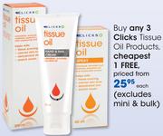 Clicks Tissue Oil Products(Excludes Mini & Bulk)-Each