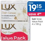 Lux Soap Value Pack-4x100g Per Pack