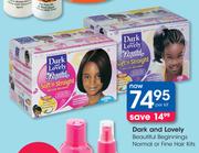 Dark And Lovely Beautiful Beginnings Normal Or Fine Hair Kits-Per Kit