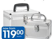 Clicks Silver Aluminium Solid Case Medium