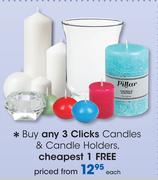 Clicks Candles & Candle Holders-Each