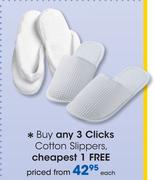Clicks Cotton Slippers-Each