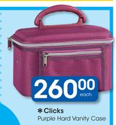 Clicks Purple Hard Vanity Case