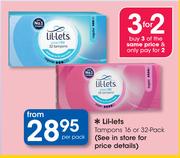 Lil-Lets Tampons 16 Or 32 Pack-Per Pack
