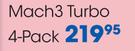 Gillette Mach 3 Turbo 4 Pack-Per Pack