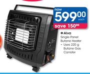 Alva Single Panel Butane Heater