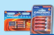 Grundig Alkaline Batteries AAA Or AA-Per 4 Pack