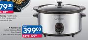 Kambrook 6Ltr Stainless Steel Slow Cooker