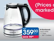 Kambrook 1.7Ltr Glass Kettle