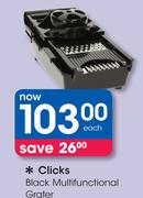 Clicks Black Multifunctional Grater