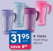 Clicks 400ml Travel Mug-Each
