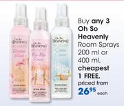 Oh So Heavenly Room Sprays-200 Or 400ml Each