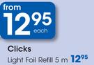 Clicks Light Foil Refill 5m