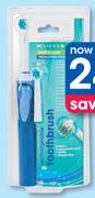 Clicks Deep Clean Toothbrush With 2 Heads-Each