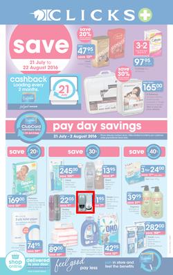 Clicks : Save (21 Jul - 22 Aug 2016), page 1