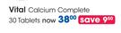 Vital Calcium Complete 30 Tablets