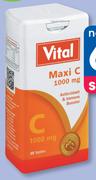 Vital Maxi C 1000mg-30 Tablets Pack