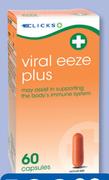 Clicks Viral Eeze Plus 60 Capsules-Per Pack
