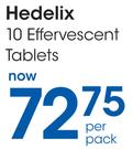 Hedelix 10 Effervescent Tablets-Per Pack