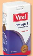 Vital Omega 3 Concentrate 30 Capsules-Per Pack
