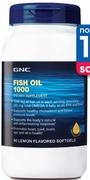 GNC Fish Oil 1000mg 90 Softgels-Per Pack