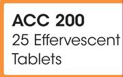 Acc 200 25 Effervescent Tablets-Per Pack