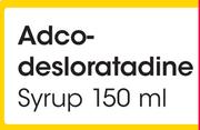 Adco-Desloratadine Syrup-150ml Each