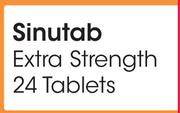 Sinutab Extra Strength 24 Tablets-Per Pack