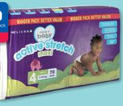 Clicks Disposable Nappies Active Stretch Jumbo Pack-Per Pack