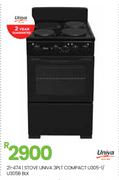 Univa 3 Plate Compact Stove BLK U305-1/U305B 21-474