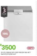 Defy 196L Nett WHT Deep Frrezer DMF470/374/290 20-013