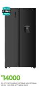 Hisense 508L Nett Black Glass SxS + WD Fridge H670SMIB-WD/H670SMIA-WD 20-471