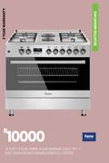 Ferre 4 Gas Burner 2 Elec PLT + Elec Oven 90x60 S/Steel F9S42E3FDIDTLC.I.S 21-525