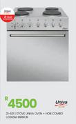 Univa Oven + Hob Combo Mirror Stove U336SM 21-531