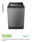Hisense 16Kg T/L Titanium W/Machine WT5T1625DT/WTX1602T 22-301