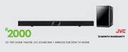 JVC Sound Bar + Wireless Sub 100W Home Theatre TH-N239B 23-799