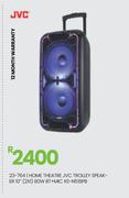 JVC Trolley Speaker 10" (2x1) 80W BT + MIC Home Theatre XS-N518PB 23-764